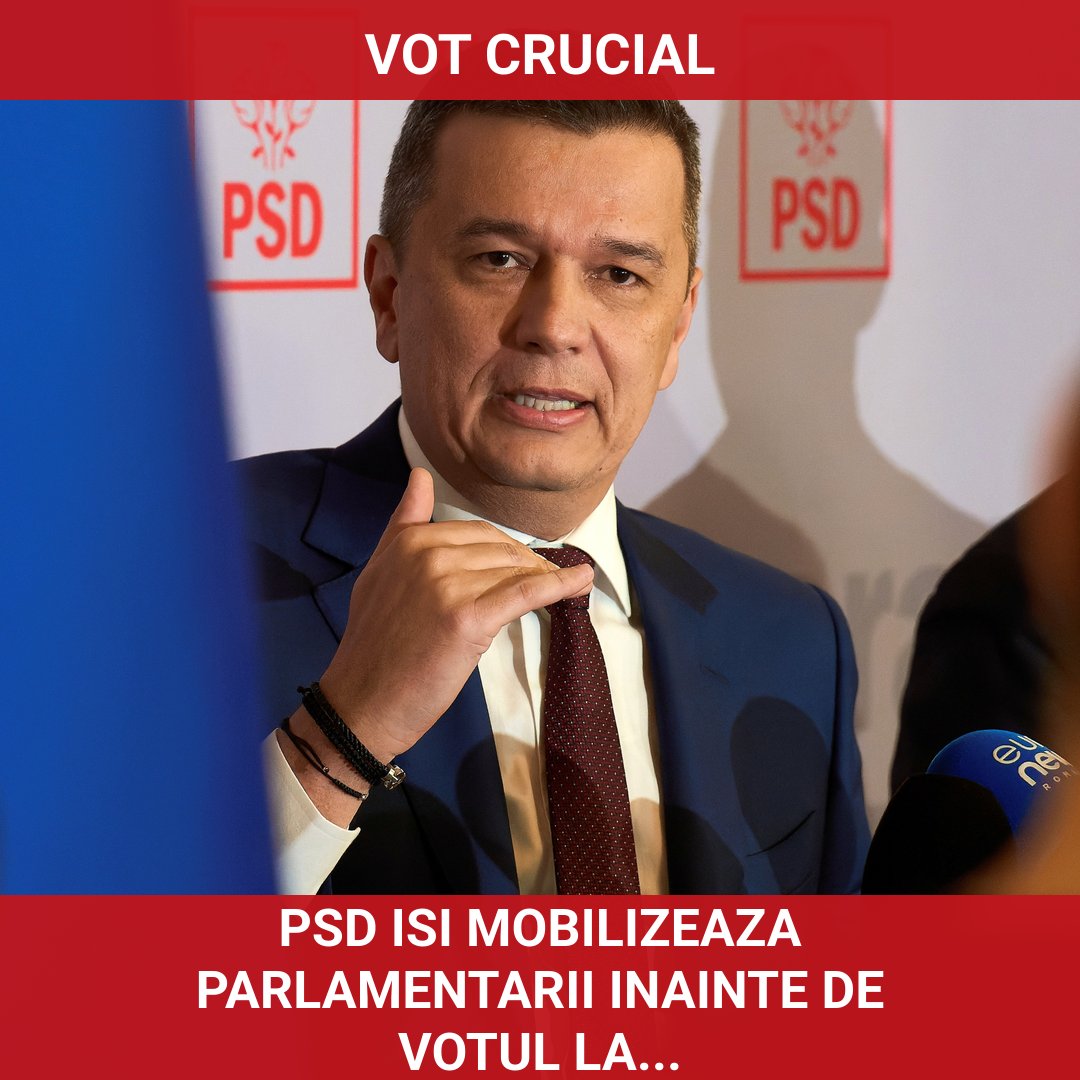 PSD își mobilizează parlamentarii înainte de votul crucial la moțiunea de cenzură