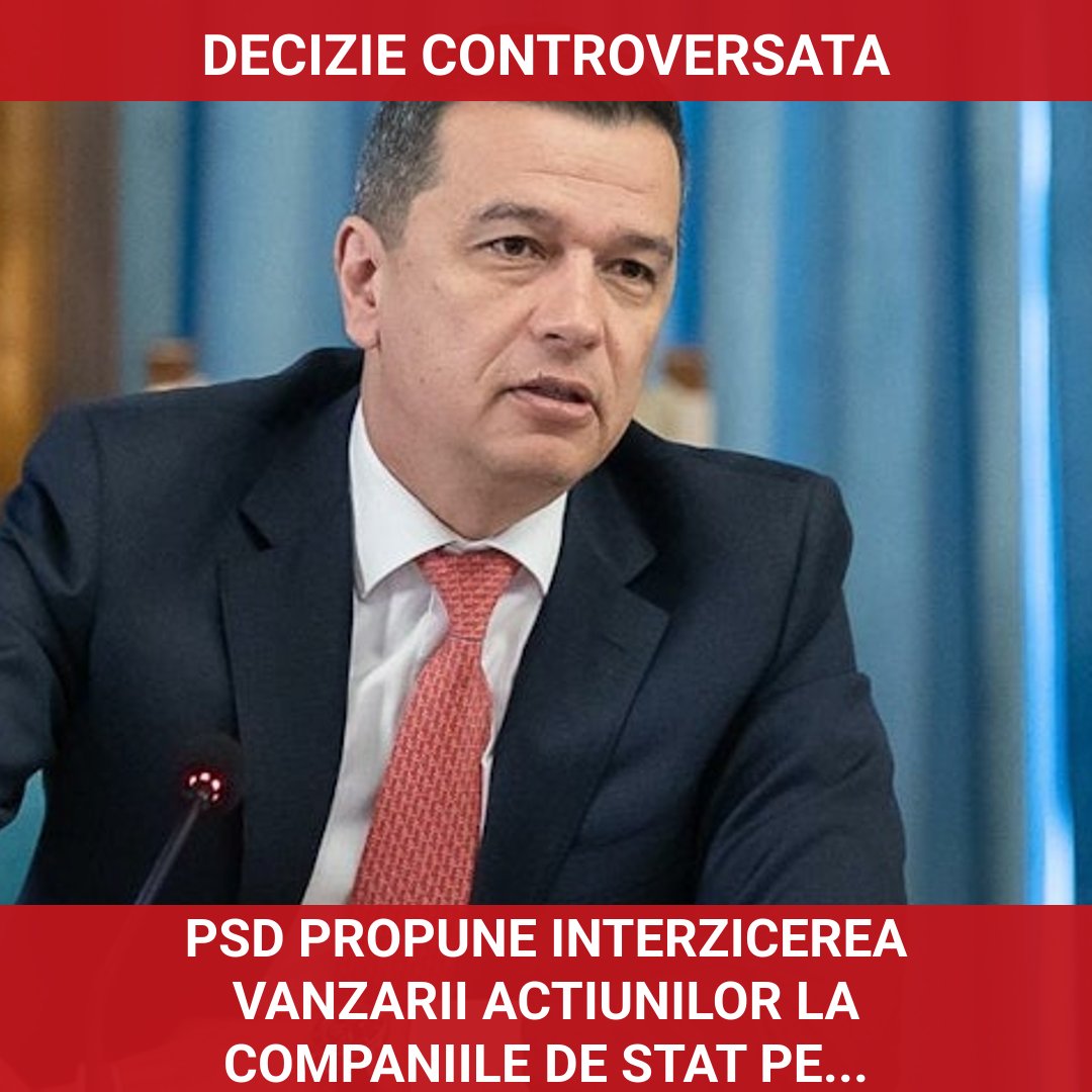 PSD propune interzicerea vânzării acțiunilor la companiile de stat profitabile pentru o perioadă de doi ani