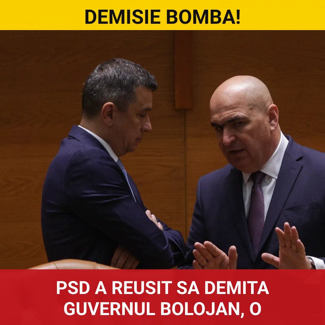 PSD reușește să demită guvernul Bolojan, o lovitură neașteptată în politica românească