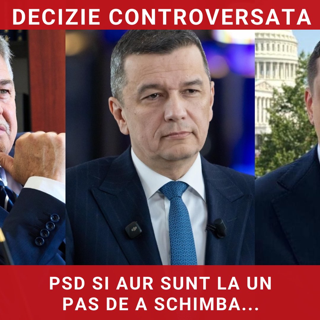 PSD și AUR, la un pas de a schimba guvernul condus de Ilie Bolojan