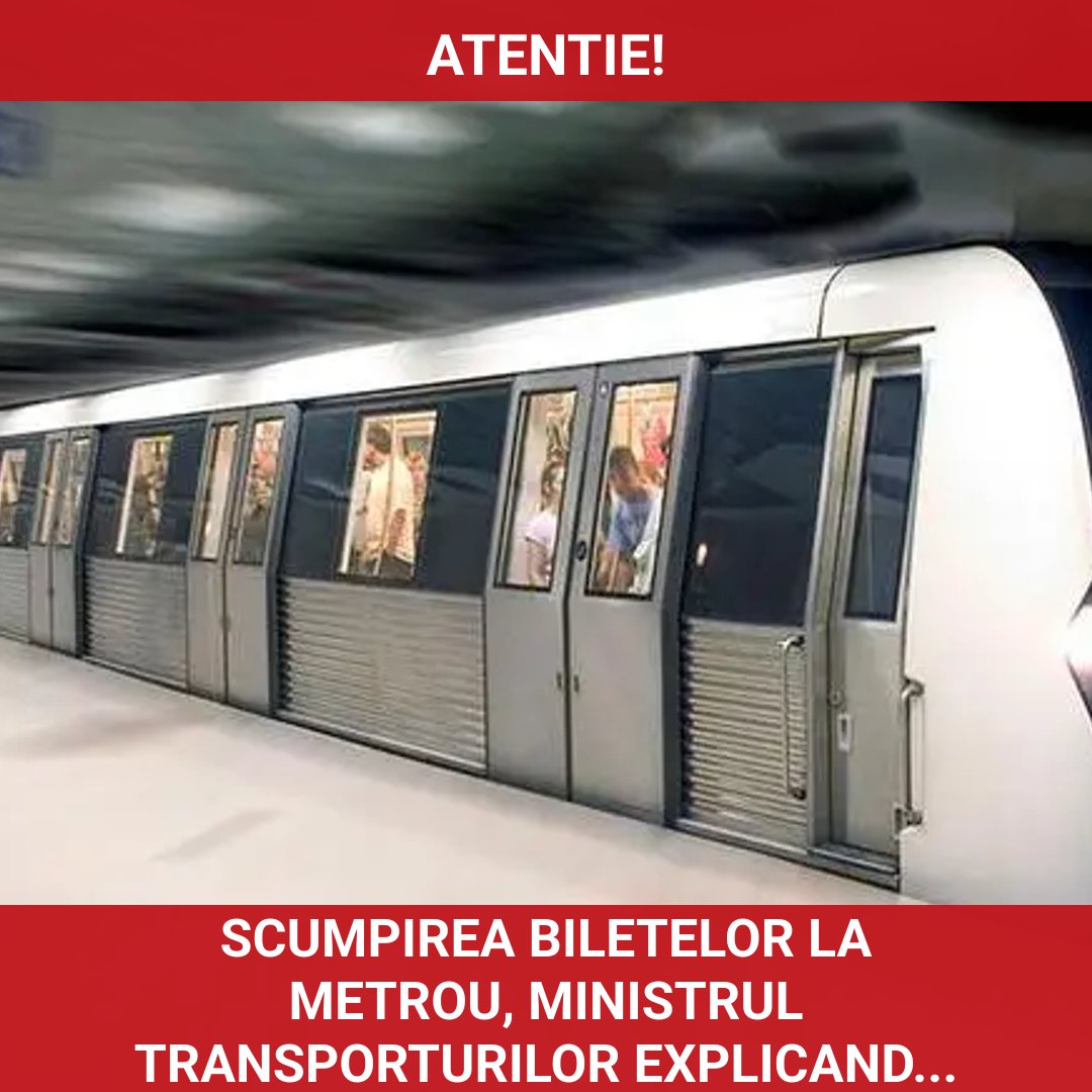 Scumpirea biletelor la metrou: explicațiile ministrului Transporturilor înainte de demisie