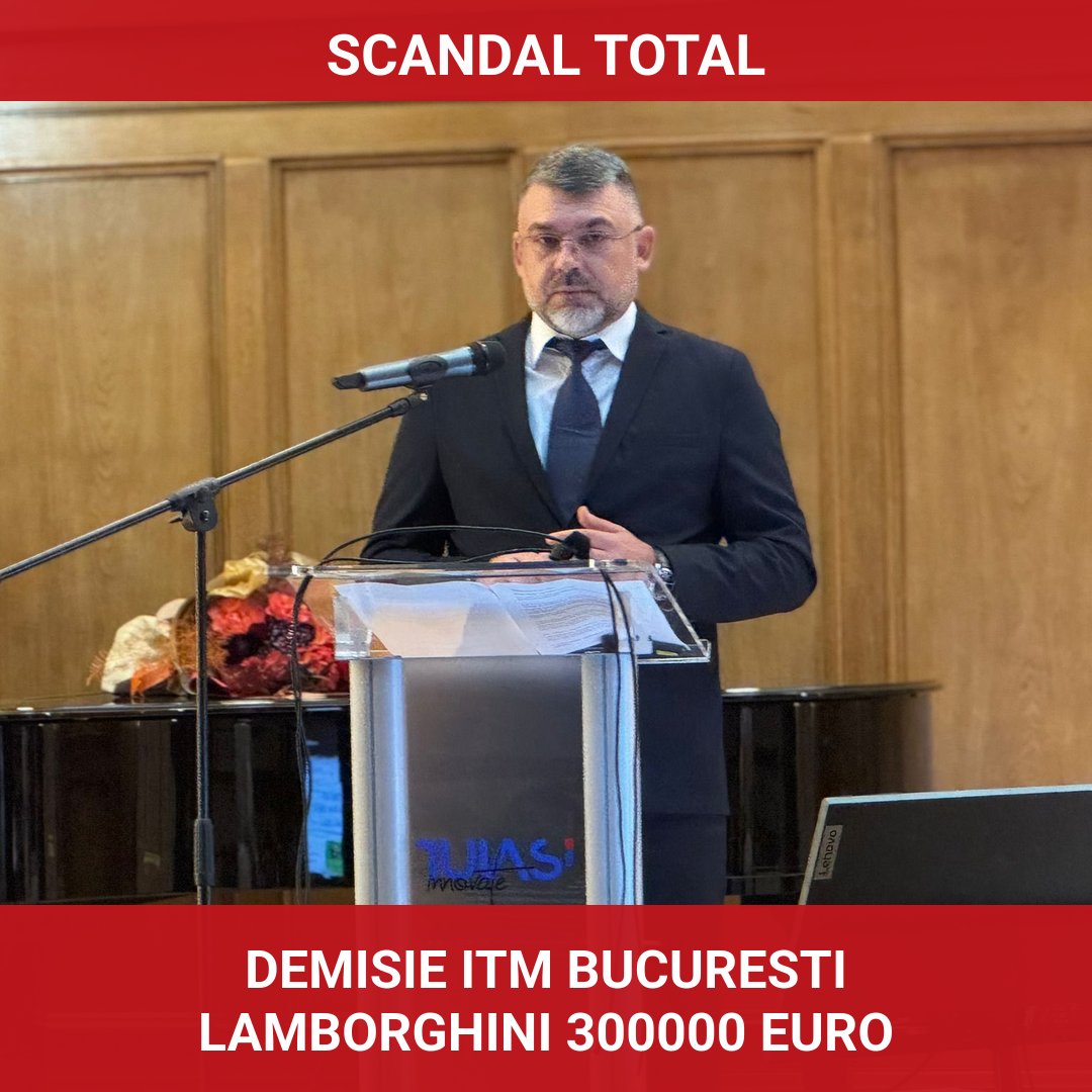 Șeful ITM București demis după controverse legate de un Lamborghini de 300.000 de euro