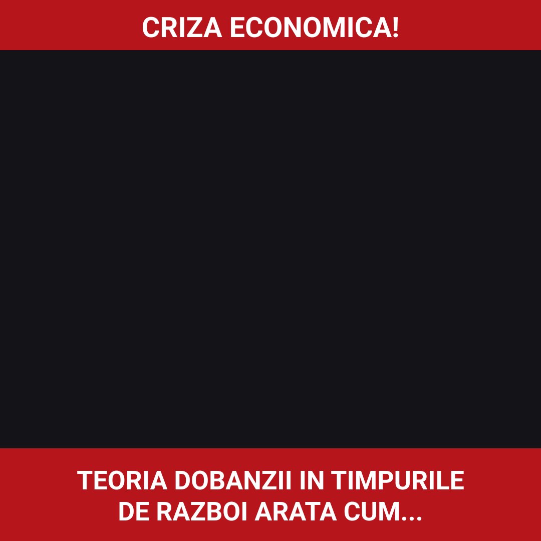 Teoria dobânzii: Războiul ca reflexie a unui sistem economic în criză