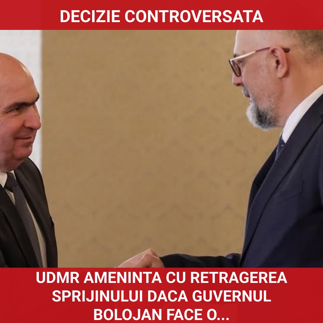 UDMR amenință cu retragerea sprijinului pentru guvernul Bolojan în cazul unei alianțe cu AUR