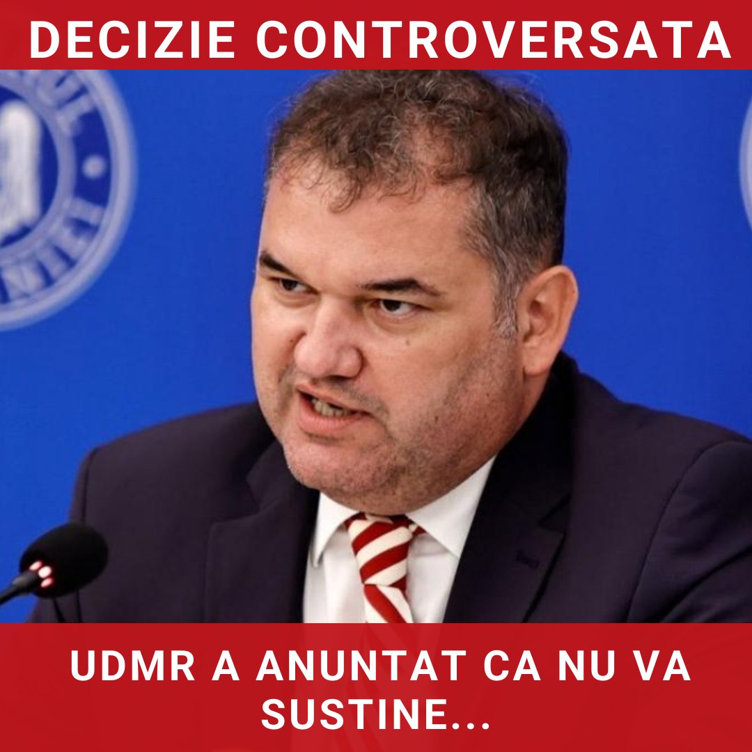UDMR exclude susținerea moțiunii de cenzură și a unui guvern sprijinit de AUR