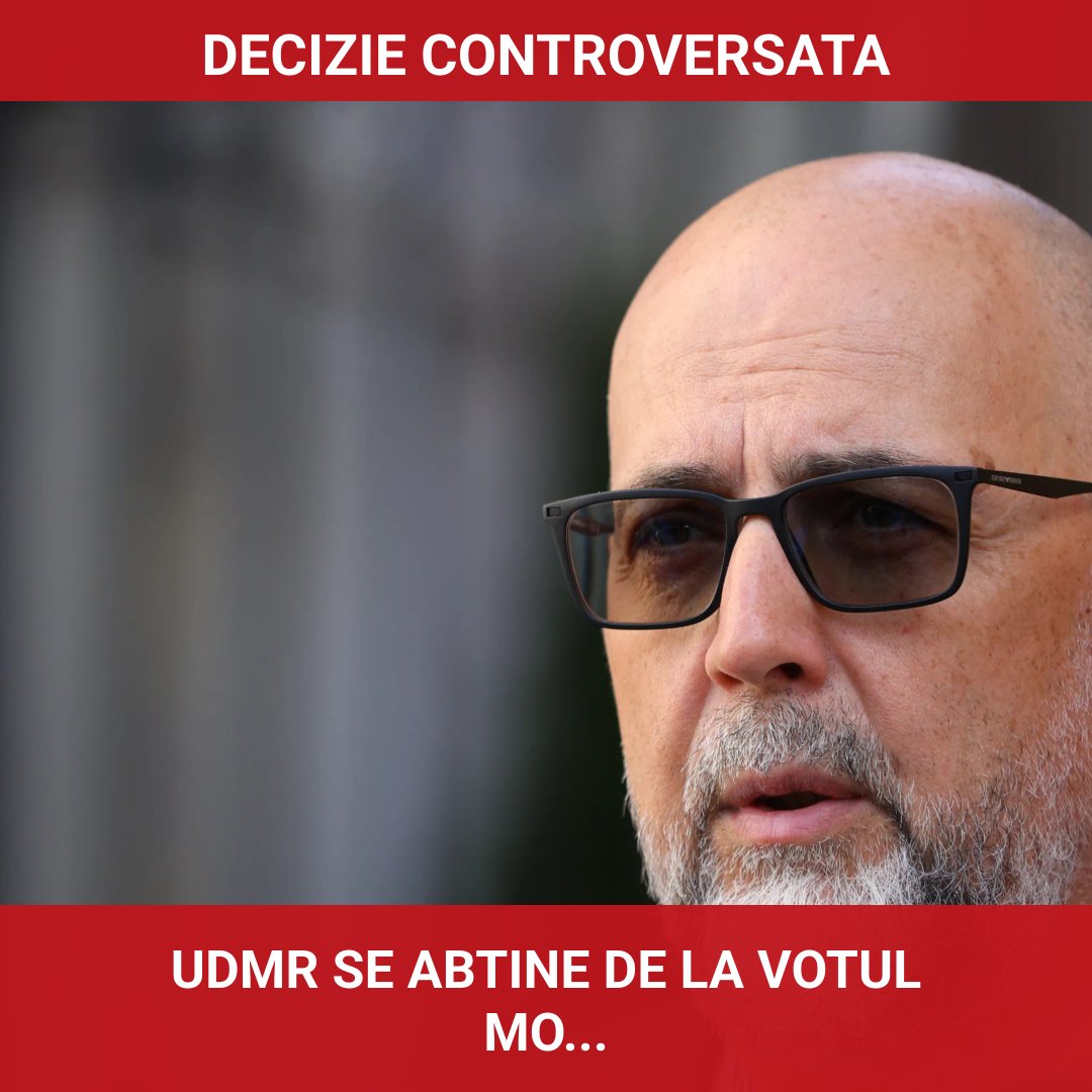 UDMR se abține de la votul moțiunii de cenzură, anunță Kelemen Hunor