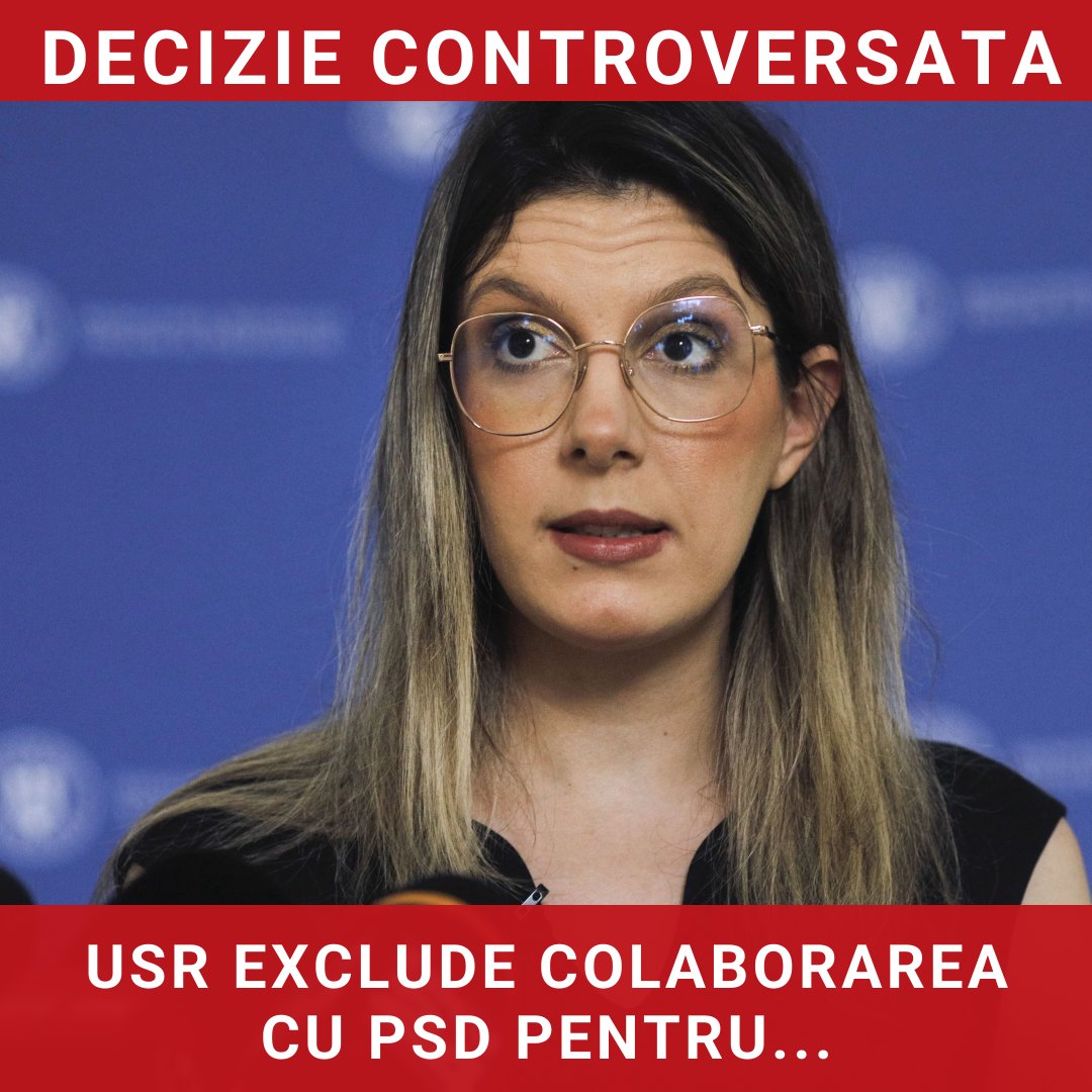 USR, în așteptarea unei soluții pentru revenirea la guvernare, exclude colaborarea cu PSD