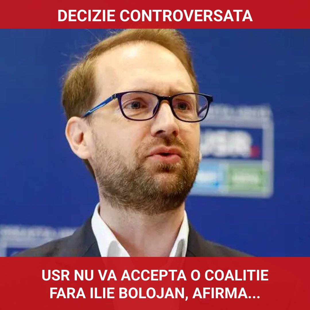 USR nu va accepta o coaliție fără Ilie Bolojan, afirmă Dominic Fritz