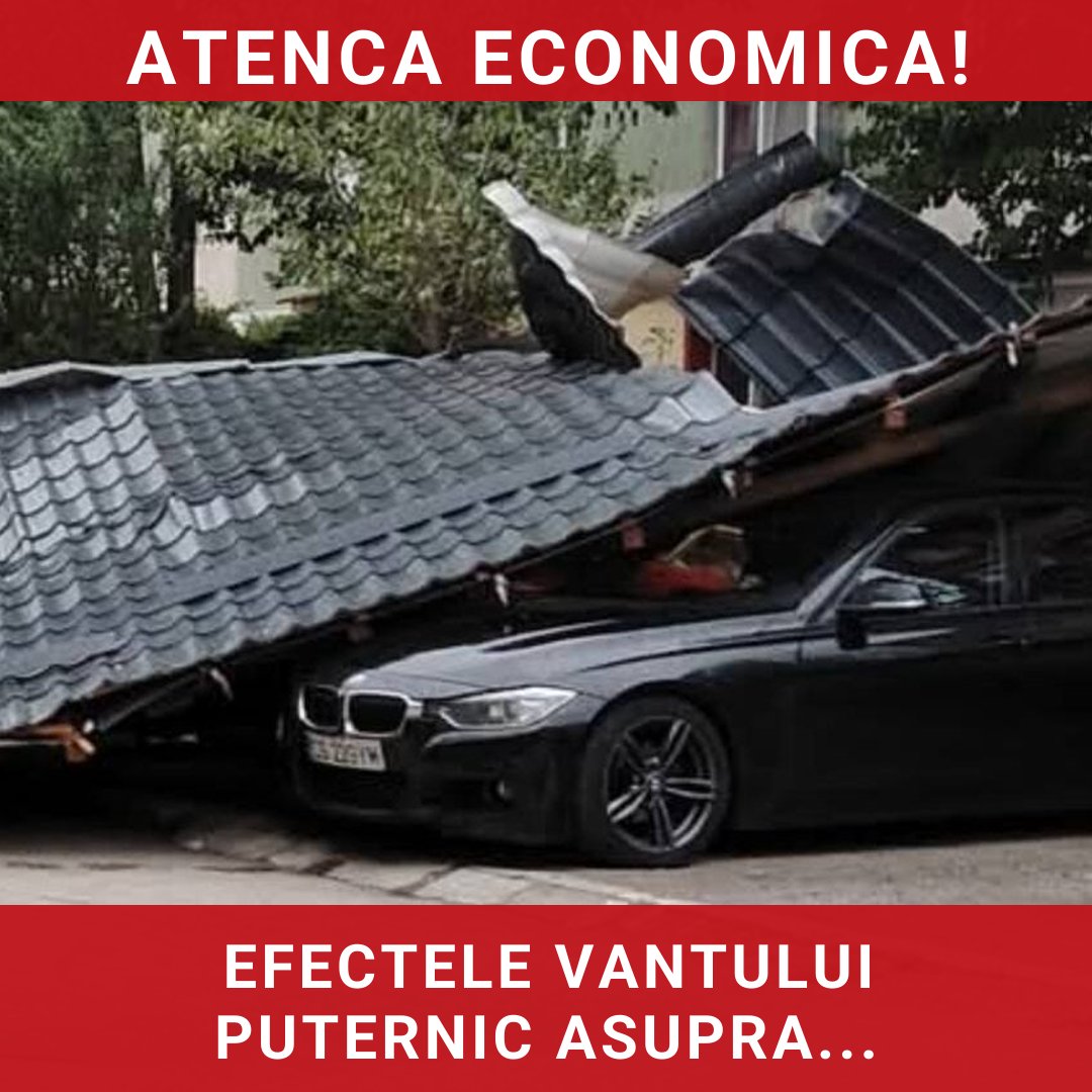 Vânt puternic în Botoșani: efecte devastatoare asupra acoperișurilor și vegetației