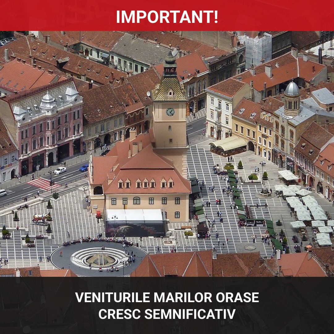 Veniturile orașelor mari din România după majorarea impozitelor locale