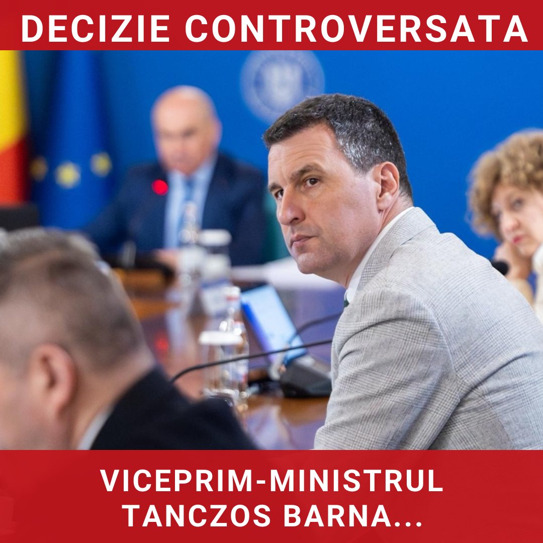 Vicepremierul Tanczos Barna anticipează schimbarea guvernului în urma moțiunii de cenzură