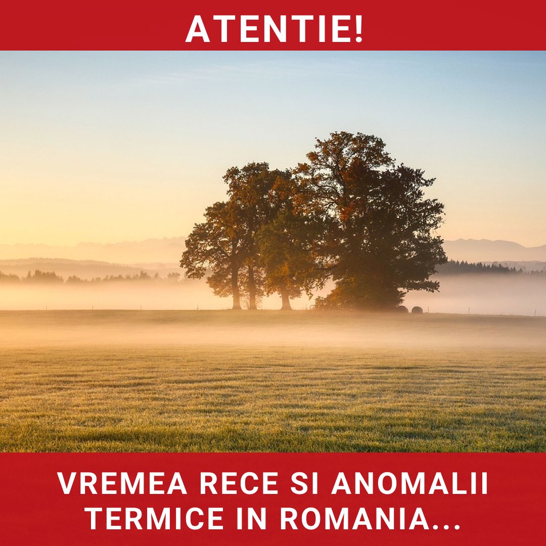 Vreme rece și anomalii termice în România: prognoza ANM pentru următoarele săptămâni
