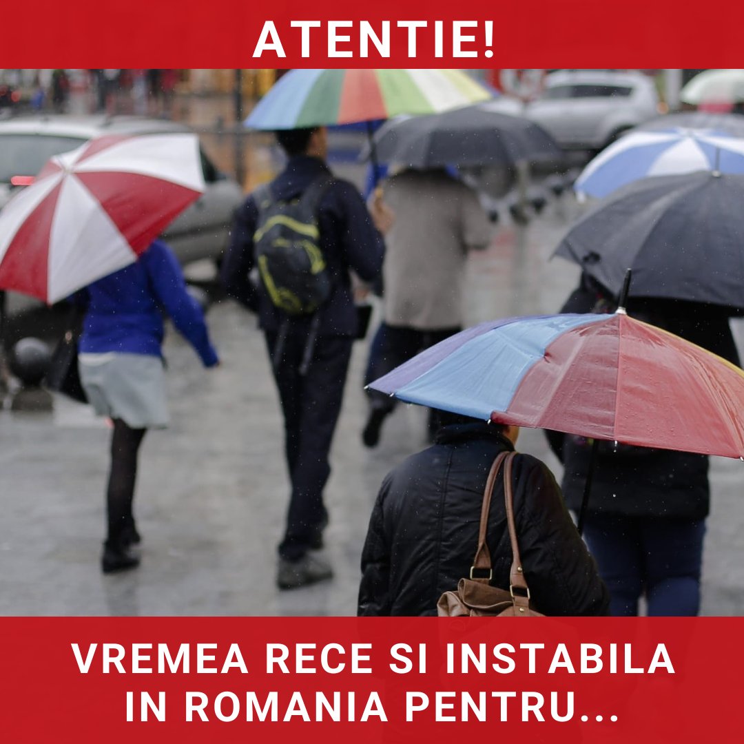 Vreme rece și instabilă în România: prognoza meteo pentru săptămâna viitoare